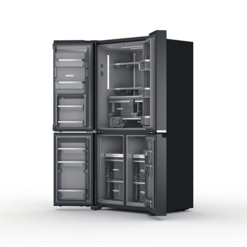 Whirlpool WQ9I FO2BX EF 4 ajtós hűtőszekrény fagyasztóval E Energiaosztály, Hűtő: 55L, Fagyasztó: 237L, Nofrost, Zajszint: 41 dB, Szél: 90.8 cm, Mag: 187.6 cm, Mély: 71.6 cm, Digitális kijelzővel