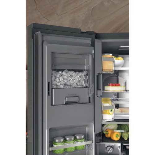 Whirlpool WQ9I FO2BX EF 4 ajtós hűtőszekrény fagyasztóval E Energiaosztály, Hűtő: 55L, Fagyasztó: 237L, Nofrost, Zajszint: 41 dB, Szél: 90.8 cm, Mag: 187.6 cm, Mély: 71.6 cm, Digitális kijelzővel