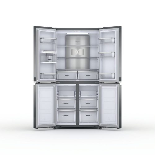 Whirlpool WQ9 U2L EF 4 ajtós hűtőszekrény fagyasztóval E,388L/206L,Nofrost,36 dB,Szél: 90.9 cm,Mag: 187.4 cm,Mély: 69.8 cm