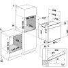 Whirlpool AKZ9S 8260 FB Beépíthető Sütő 16 funkcióval, Digit. Kijelzővel, 73 L, Teleszkópos sütősín, Öntisztító funkció: Hidrolitikus