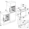 Whirlpool OMK58HU1B Beépíthető Sütő 11 funkcióval,71 L,Teleszkópos sütősín,Hidrolitikus öntisztítás