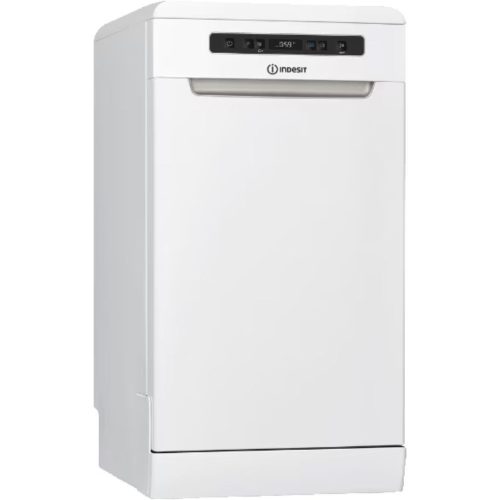 Indesit DSFO 3T224 C Szabadonálló mosogatógép 10 teríték, 9 L fogyasztás, 9 program,  44 db zajszint, E energiaosztály, Felső evőeszköztartó tálca, 45 cm, Digit. kijelző