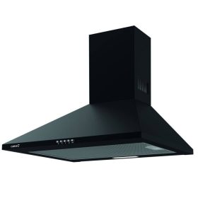   Cata OMEGA 600 BK/M fekete Fali páraelszívó LED világítás 1 db motor,1115 m3/h,58-72 dB,60 cm széles,C