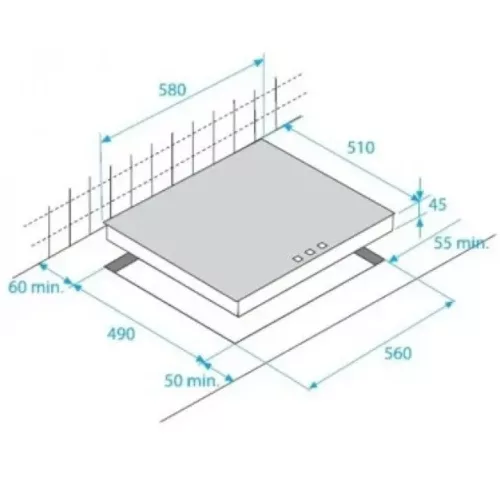 Beko HII64401MT Beépíthető Indukciós főzőlap Keret nélküli,7200 W,Érintőszenzoros,Gyerekzár,