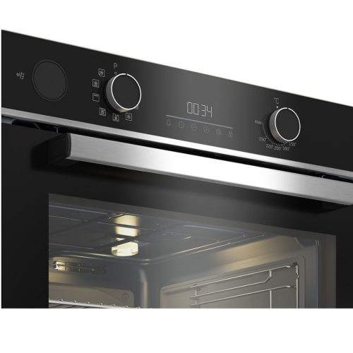 Beko BBIS13300XMSE Beépíthető Sütő 9 funkcióval,72 L,Teleszkópos sütősín