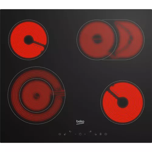 Beko HIC64403T Beépíthető Kerámia főzőlap Keret nélküli,6900 W,Érintőszenzoros,Gyerekzár,nélkül
