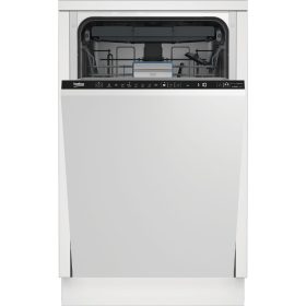   Beko BDIS38120Q Beépíthető mosogatógép, 11 teríték,8.7 L,8 prog.,46 dB,E,Felső evőeszk.,45 cm,Digit.kijelző, Autom.ajtónyit.nélkül
