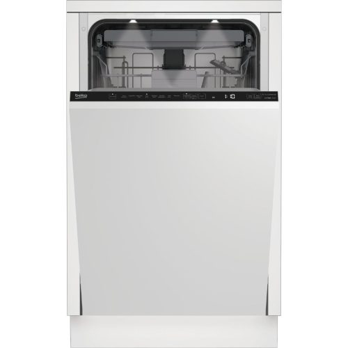 Beko BDIS38040Q Beépíthető mosogatógép, 10 teríték,8.9 L,8 prog.,45 dB,C,Felső evőeszk.,45 cm,Digit.kijelző, Autom.ajtónyit.