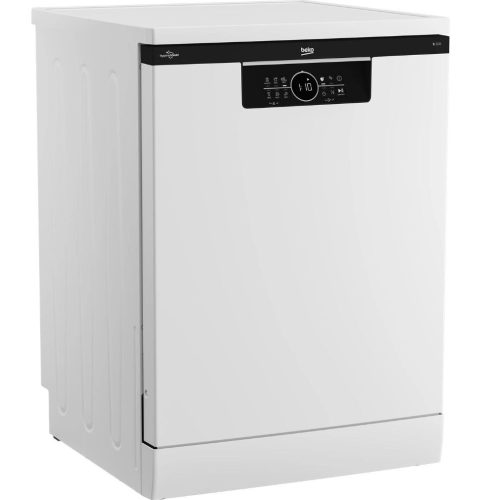 Beko BDFN26530W Szabadonálló mosogatógép, 15 teríték,9.9 L,6 prog.,44 dB,D,Felső evőeszk.,60 cm,Digit.kijelző, Autom.ajtónyit