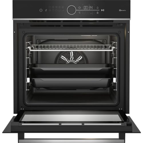Beko BBIM13400XMPSEW Beépíthető Sütő 15 funkcióval,Digit.Kijelző,72 L,Teleszkópos sütősín,Gőztisztítás