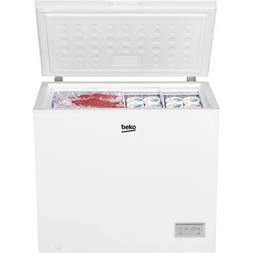 Beko CF200EWN fagyasztóláda E/198L,Nofrost nélkül,40 dB,Szél: 90 cm,Mag: 84.5 cm,Mély: 54.5 cm