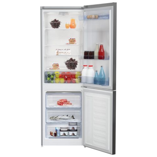 Beko RCSA330K40SN Alulfagyasztós hűtőszekrény E,205L/95L,Nofrost nélkül,38 dB,Szél: 59.5 cm,Mag: 185.1 cm,Mély: 59.2 cm