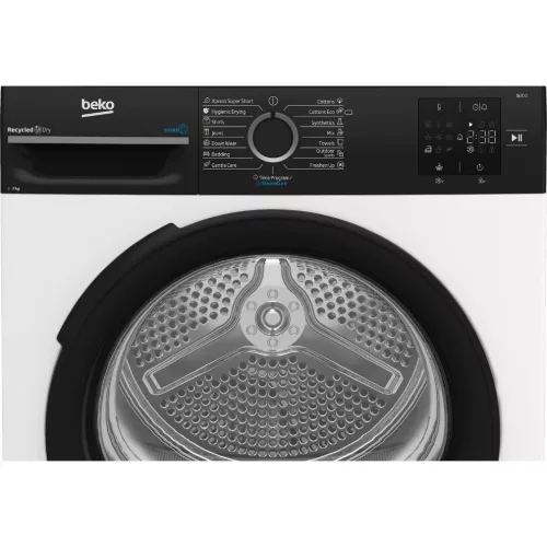 Beko BM3T37239WBB Hőszivattyús szárítógép D,7 kg,64 dB,Inverter motor nélkül
