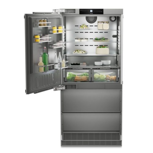 Liebherr ECBNe 8871 Beépíthető4 ajtós hűtőszekrény fagyasztóval, E,363L/160L,Nofrost,39 dB,Szél: 91.5 cm,Mag: 203 
