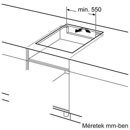 Bosch PUG61RAA5E Beépíthető Indukciós főzőlap Keret nélküli, 4600 W, Érintőszenzoros, Gyerekzár, Booster funkció, CSAK 1 fázisra köthető