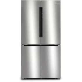   Bosch KFN96APEA  Többajtós Alulfagyasztós hűtőszekrény  E Energiaosztály, Hűtő: 405L, Fagyasztó: 200L, Nofrost, Zajszint: 38 dB, Szél: 91 cm, Mag: 183 cm, Mély: 73.1 cm, Digitális kijelzővel