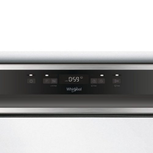 Whirlpool WBC 3C26 X Beépíthető mosogatógép, 14 teríték,9 L,7 prog.,46 dB,E,Alsó evőeszk.,60 cm,Digit.kijelző,Autom.ajtónyit.
